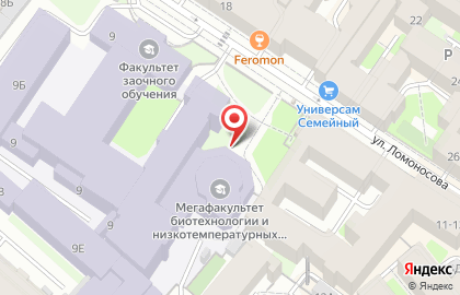 Национальный исследовательский университет информационных технологий, механики и оптики в Санкт-Петербурге на карте