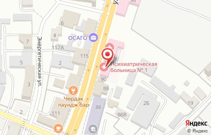 Дневной стационар №1 Брянская областная психиатрическая больница №1 на улице Калинина на карте