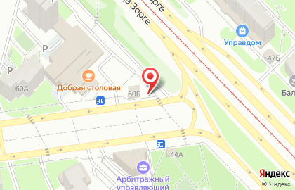 Продуктовый магазин Лето на улице Рихарда Зорге на карте