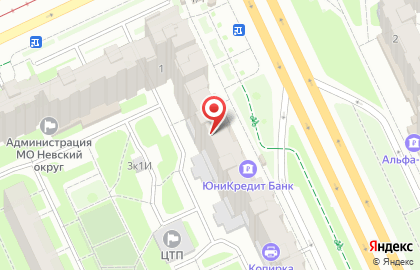 Ателье в Санкт-Петербурге на карте
