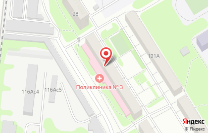 Поликлиника №7 в Тюмени на карте