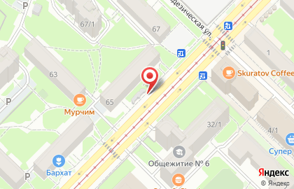 Ленинский район Киоск по продаже фруктов и овощей в Ленинском районе на карте