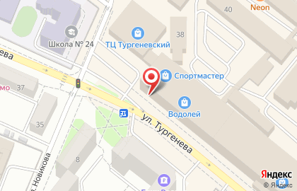 Салон здоровья и красоты Стрекоза на улице Тургенева на карте