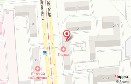 Парикмахерская Магия красоты на площади Сибиряков-Гвардейцев на карте
