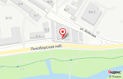Автостоянка Мгса на Лихоборской набережной на карте