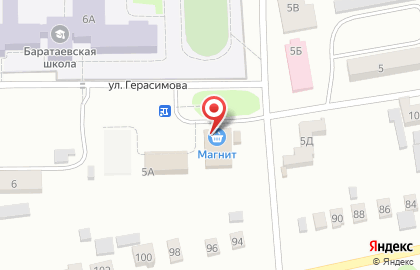 Супермаркет Магнит в Засвияжском районе на карте