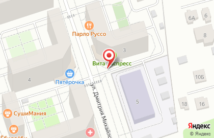 Кафе СушиМания в Москве на карте
