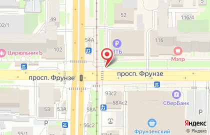 Киоск по продаже сувениров на Комсомольском проспекте на карте