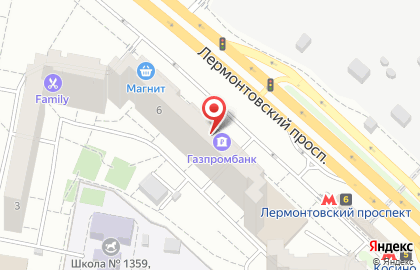 Банкомат Райффайзенбанк на Лермонтовском проспекте на карте
