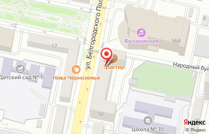 Магазин автотоваров Москвич на карте