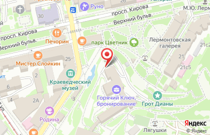 Краевой санаторий для детей с родителями Горячий Ключ на карте