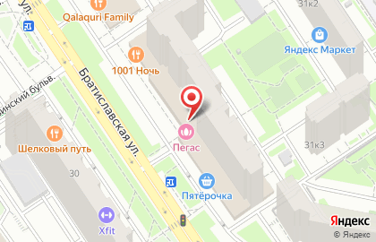 Клуб Паутина на Братиславской улице на карте