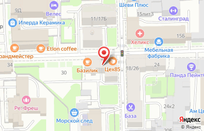Пекарня-кондитерская Цех85 на Заставской улице, 28 на карте