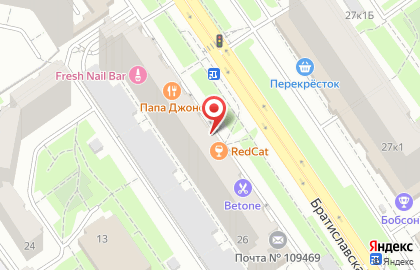Цветочный оптово-розничный центр ФлораМаркт на Братиславской улице на карте