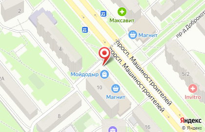 Пекарня Хлебница на проспекте Машиностроителей на карте