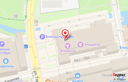 Банкомат СберБанк на улице Профессора Баранова, 30 на карте