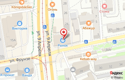 Магазин кондитерских изделий в Ленинградском районе на карте