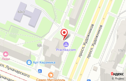 Прачечная экспресс-обслуживания Prachka.com на проспекте Просвещения на карте