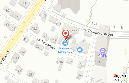 Сертифицированный центр обслуживания автомобилей Бронтон в Ленинском районе на карте