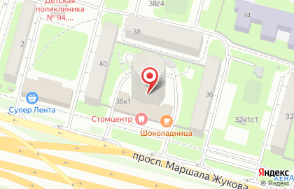 Стоматологический центр в Москве на карте