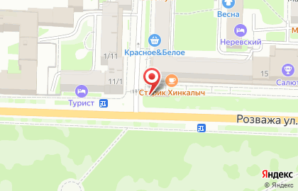 Киоск по продаже цветов в Великом Новгороде на карте