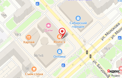 Фитнес-клуб Богатырь в Советском районе на карте