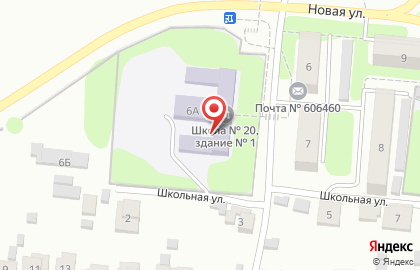 Основная общеобразовательная школа №20 в Нижнем Новгороде на карте