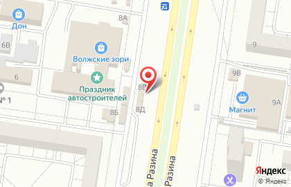 Магазин Цветочный мир в Автозаводском районе на карте