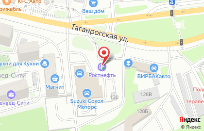 АЗС Ростнефть на Таганрогской улице на карте