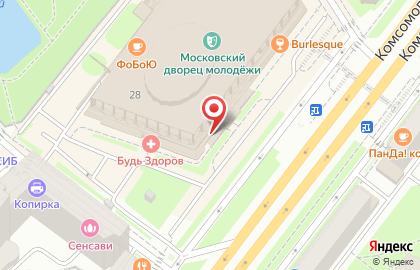 Магазин медицинской литературы Медкнигасервис на Комсомольском проспекте на карте