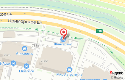 СТО Евроавто в Приморском районе на карте