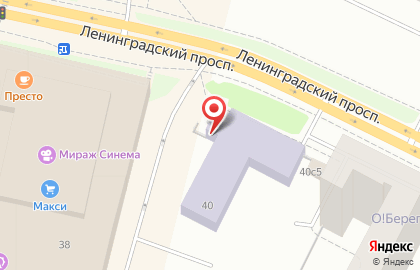 Школа мини-футбола Tigers на Ленинградском проспекте на карте