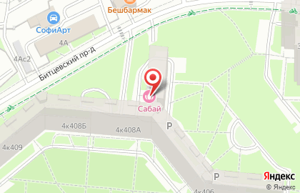 Сауна Сабай на карте