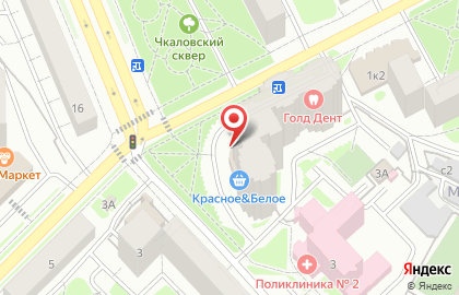 Социальная аптека Столички на улице Чкалова на карте