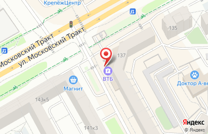 Магазин косметики и бытовой химии Магнит косметик на Московском тракте на карте