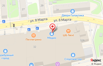 Туристическое агентство ДИВА тур на улице 8 Марта на карте