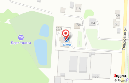 Автосервис Гранд, автосервис на Ольховой улице на карте