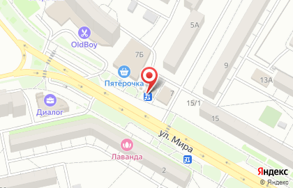 Микрофинансовая компания Быстроденьги на улице Мира на карте