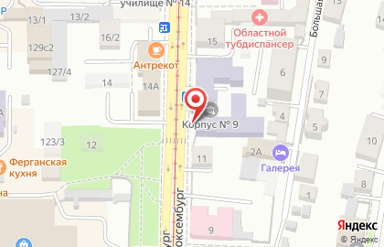 Томский государственный архитектурно-строительный университет на улице Розы Люксембург на карте
