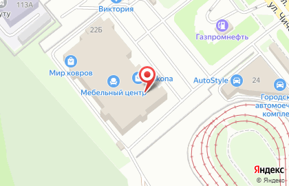 Мебельная фирма Массив в Курчатовском районе на карте