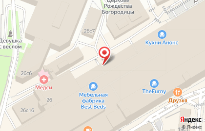 Салон мебели для кухни Geos Ideal на метро Автозаводская на карте