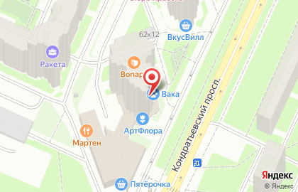 ВАКА на улице Кондратьевский на карте