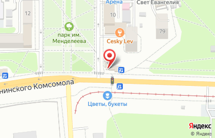 Киоск по продаже мороженого на проспекте Ленинского Комсомола на карте
