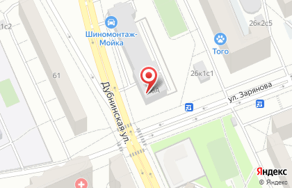 Гаражный кооператив в Москве на карте