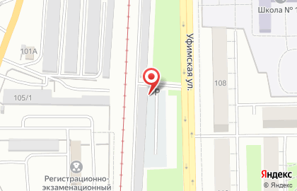 Автостоянка в Уфе на карте