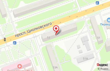 Растяпино на проспекте Циолковского на карте