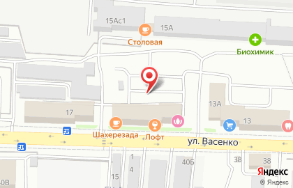 POLE ART на улице Васенко на карте