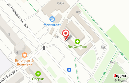 Магазин медиапродукции и аудиотехники Элемент на улице Генерала Кныша на карте