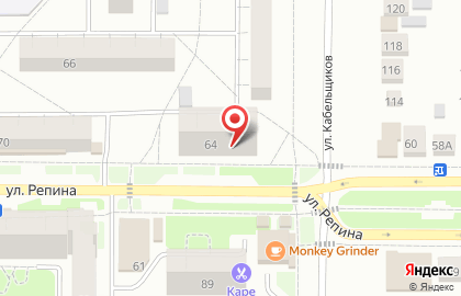 Приволжский филиал Банкомат, КБ Восточный на улице Репина на карте