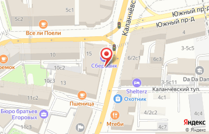 СберБанк на Каланчёвской улице на карте